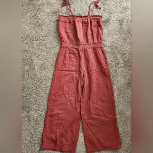 Girls linen romper